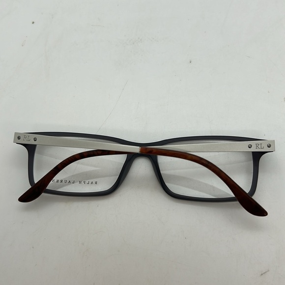 RALPH LAUREN RL 6128 Eyeglasses Frames Case 5510 Matte Black Matte Silver NWT main image 5